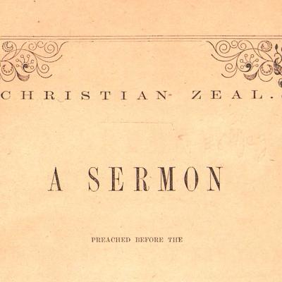 Cover of sermon