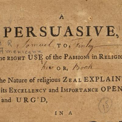 Gilbert Tennent sermon title page